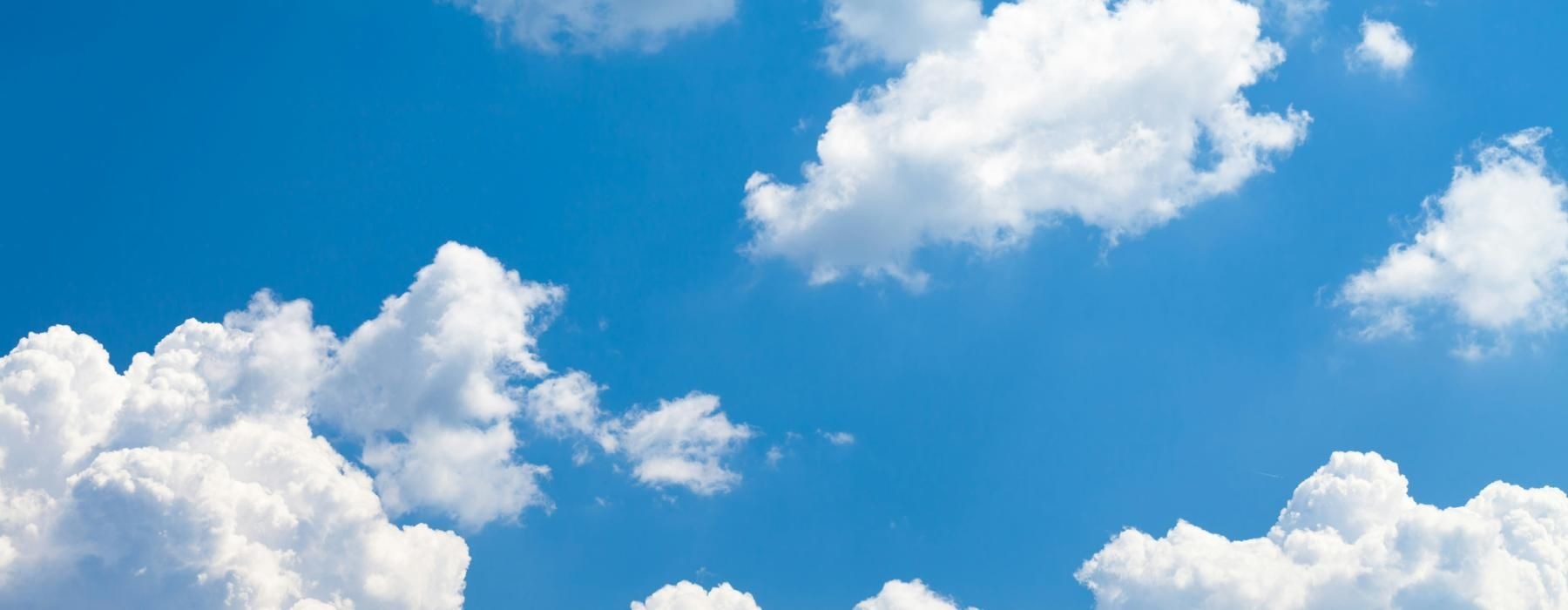 blue sky with white clouds